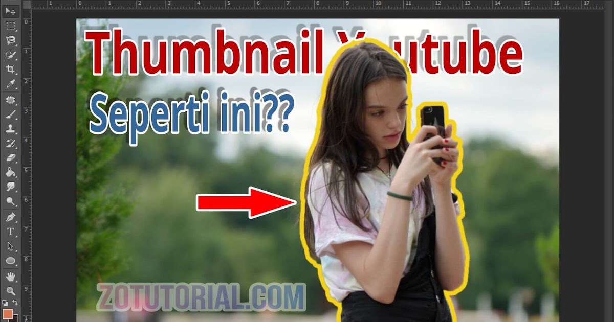 Cara Membuat Thumbnail Youtube Di Photoshop. Membuat Garis Tepian Foto Untuk Thumbnail Youtube di Photoshop