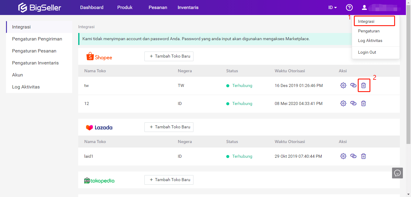 Cara Hapus Toko Shopee. Cara Melepaskan Toko yang Sudah Dihubungkan dengan BigSeller