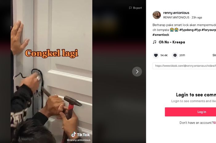 Cara Mengatasi Tiktok Diblokir. Viral di TikTok: Pintu Smart Door Lock Error, Begini Cara