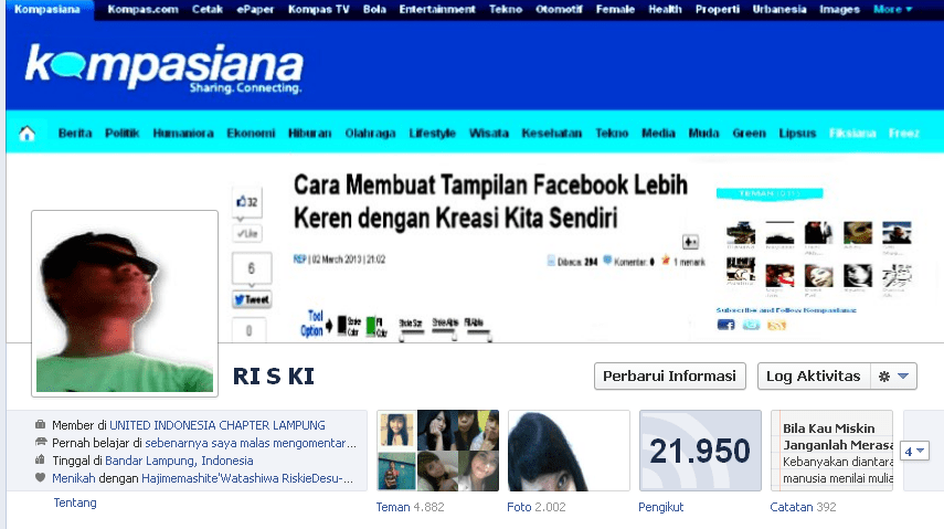 Membuat Tampilan Facebook Lebih Menarik. Cara Membuat Tampilan Facebook Lebih Keren dengan Kreasi Kita