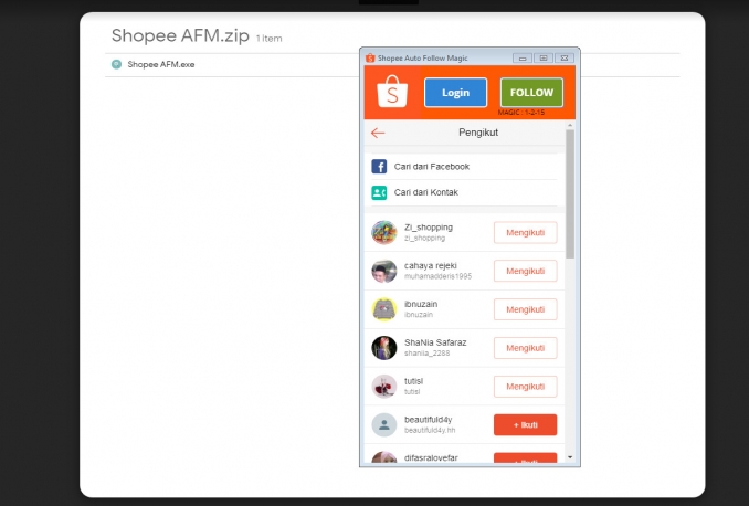 Auto Follow Shopee. Jual Tool Shopee Auto Follow Magic ( Menambah Ribuan Real