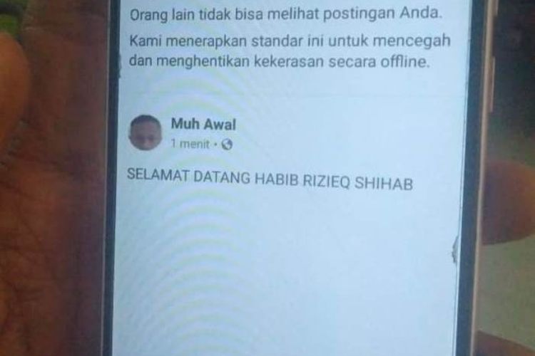 Facebook Blokir Habib Rizieq. Facebook Blokir Konten 'Berbau' Rizieq Syihab?