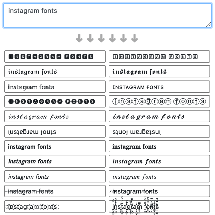 Aplikasi Typography Instagram. font instagram
