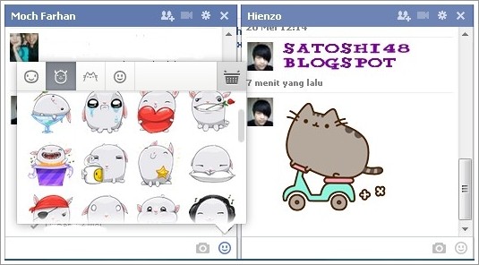 Stiker Facebook Lucu. Fitur Tambahan