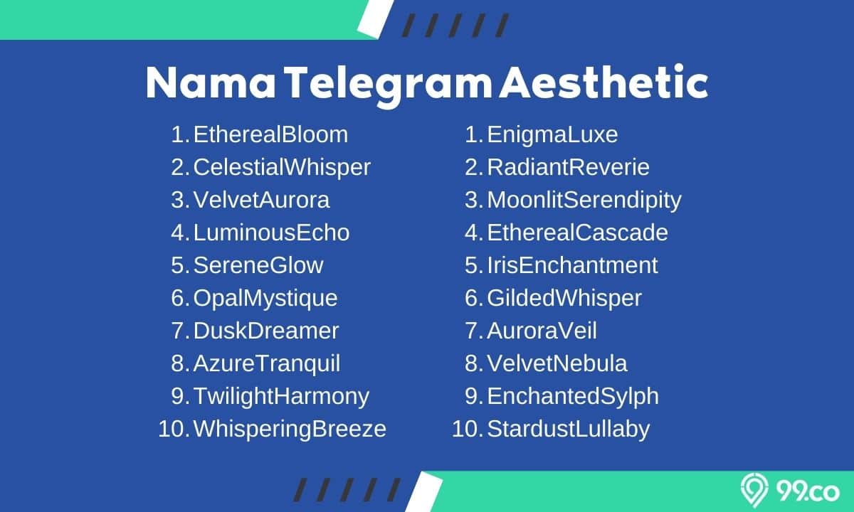 Nama Ch Telegram Aesthetic. 120 Nama Telegram Aesthetic yang Unik dan Keren