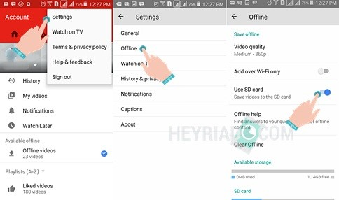 Cara Menyimpan Video Dari Youtube Ke Kartu Sd. Cara Memindahkan Video Youtube Offline ke Galeri SD Card