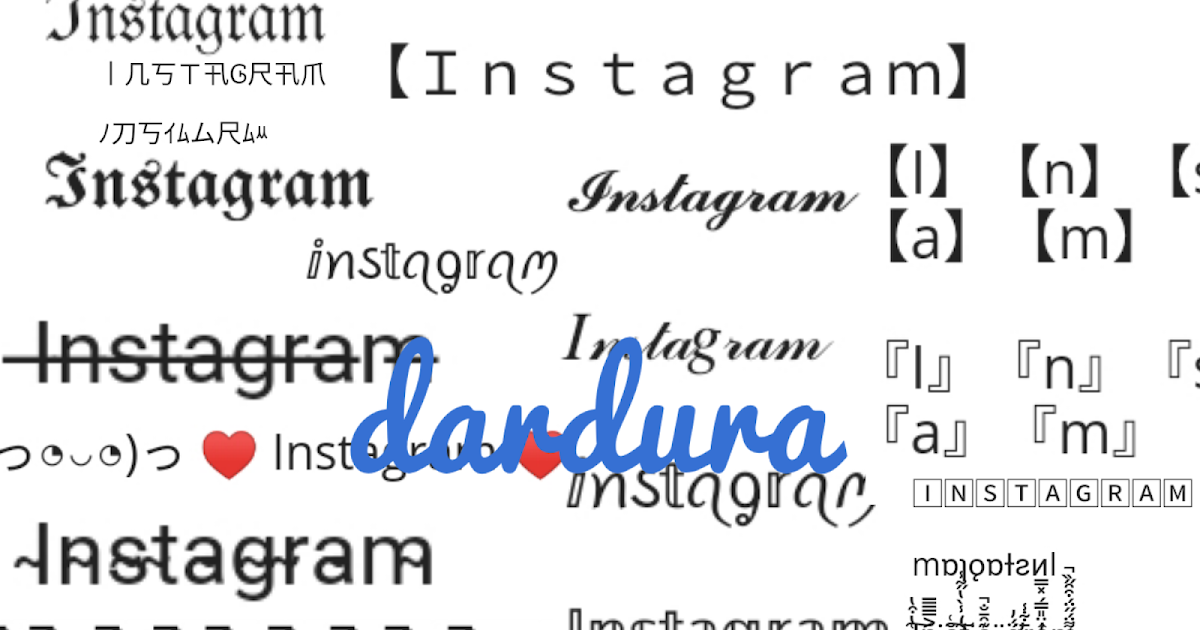 Ganti Font Ig. Instagram Font Generator Online (Copy and Paste) Bio