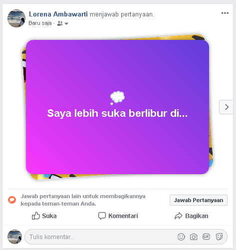 Cara Membuat Pertanyaan Di Story Facebook. Cara Membuat Status Jawab Pertanyaan Di Facebook