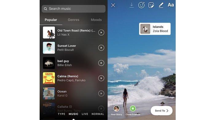 Instagram Musik Tidak Lengkap. Trik Pasang Musik di Insta Story yang Belum Tersedia di Instagram