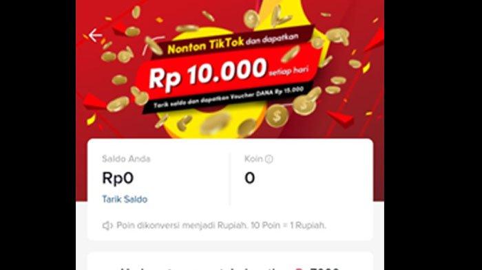 Cara Melaporkan Koin Tiktok Berkurang. Cara Nonton Video di TikTok Dapet Uang Saldo Dana Rp 15 Ribu