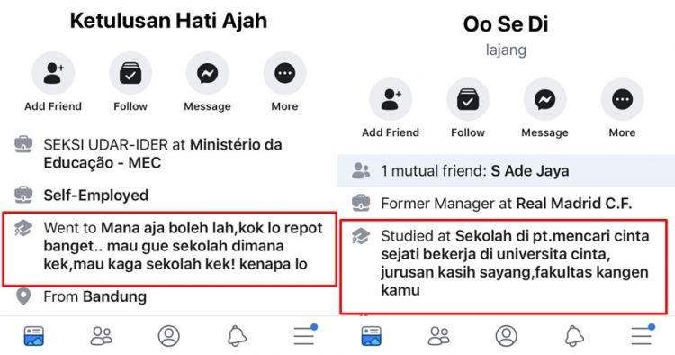 Cara Membuat Facebook Nama Sekolah. 15 Akun Facebook ini nama profesi & sekolahnya absurd abi