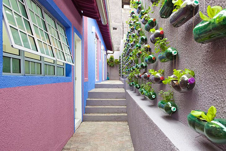 Pot Dinding Dari Botol Bekas. 13 Inspirasi Vertical Garden Indoor & Outdoor Minimalis