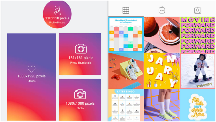 Size Foto Instagram. Panduan Ukuran Postingan Instagram untuk Foto & Video