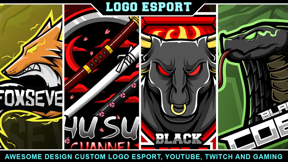 Logo Chanel Keren. DESAIN CUSTOM LOGO ESPORT, CHANEL YOUTUBE & GAMING