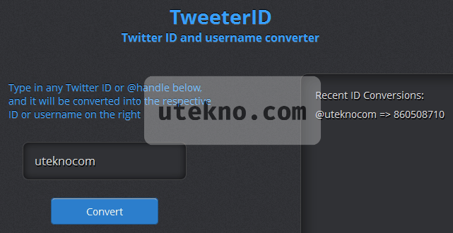 Cara Mengetahui Username Twitter Yang Sudah Diganti. Cara mengetahui User ID number dari username Twitter dengan