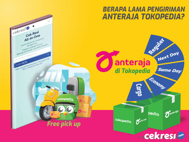 Jam Pick Up Anteraja Tokopedia. Berapa Lama Pengiriman Anteraja Tokopedia?