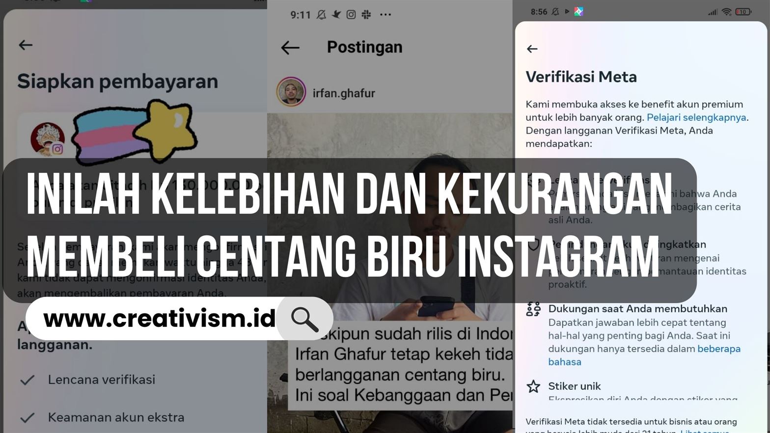 Kekurangan Dan Kelebihan Instagram. Inilah Kelebihan dan Kekurangan Membeli Centang Biru Instagram