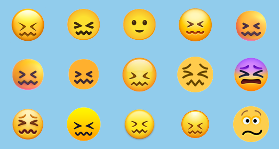 Emoticon Bingung Di Facebook. Muka Bingung Emoji