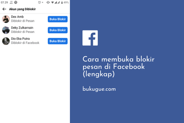 Cara Membuka Blokir Pesan Di Facebook Lite. Cara Membuka Blokir Pesan Di Facebook (Lengkap)