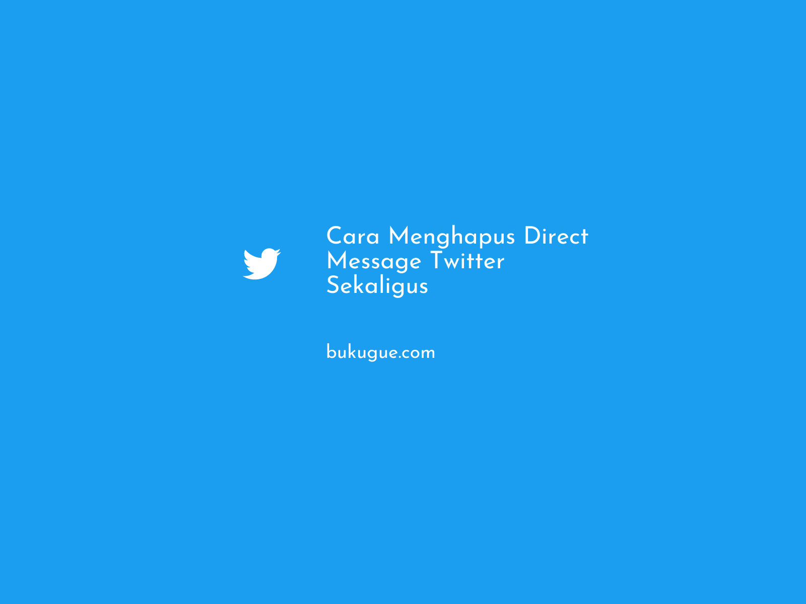 Menghapus Semua Dm Twitter. Cara Menghapus Direct Message Twitter Sekaligus