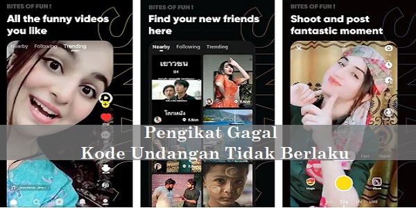 Cara Mengatasi Undangan Snack Video Tidak Memenuhi Syarat. Pengikat Gagal Kode Undangan Tidak Berlaku (Snack Video