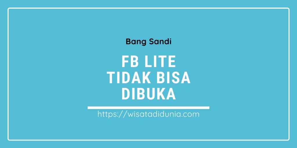 Facebook Lite Tidak Bisa Dibuka Dengan Wifi. √#3 Cara mengatasi Facebook Lite Tidak Bisa Dibuka dengan WiFi