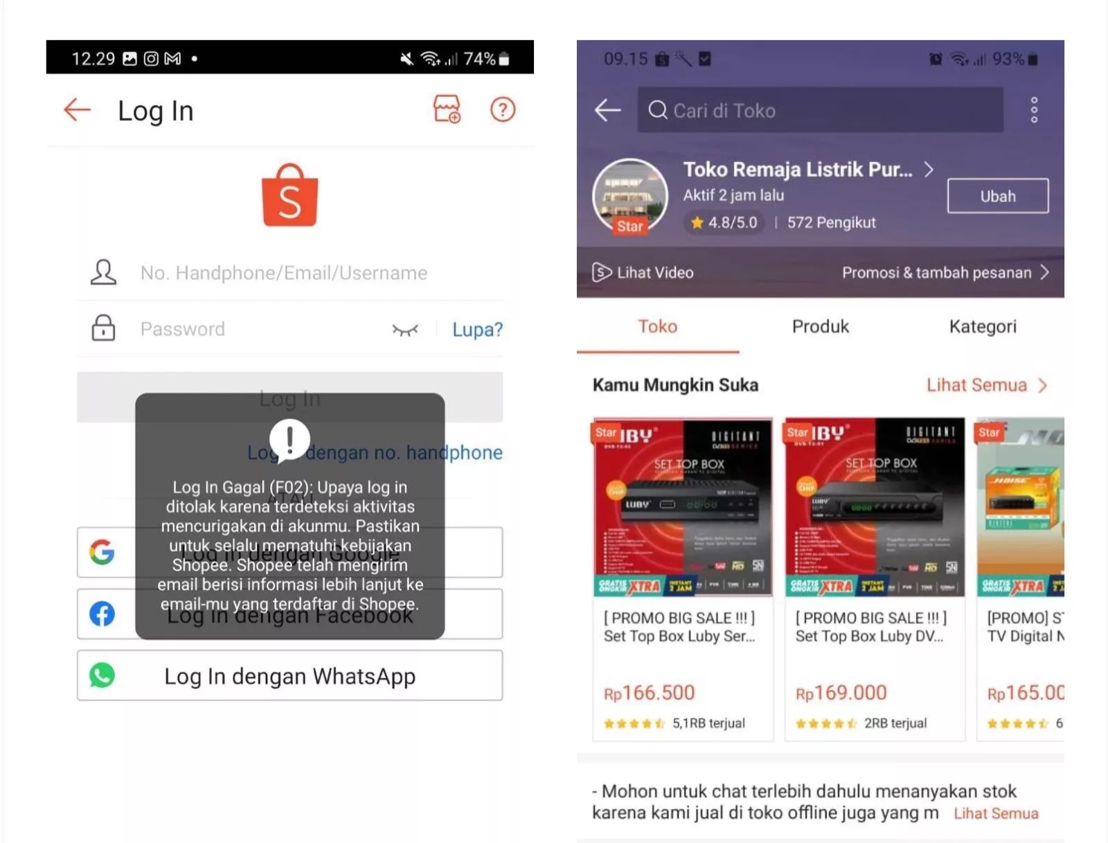 Log In Akun Shopee. Akun Shopee Diblokir, Saldo Penjual Tertahan Rp22 Juta