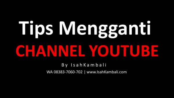 Cara Ganti Nama Link Youtube. Tips Mengganti URL Channel Youtube dengan Nama Anda Sendiri