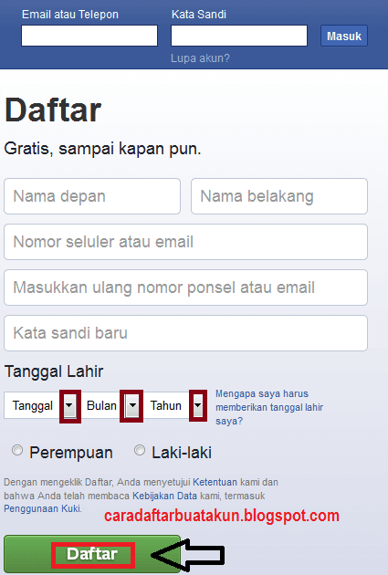 Daftar Facebook Menggunakan Yahoo. BUAT AKUN FACEBOOK BARU