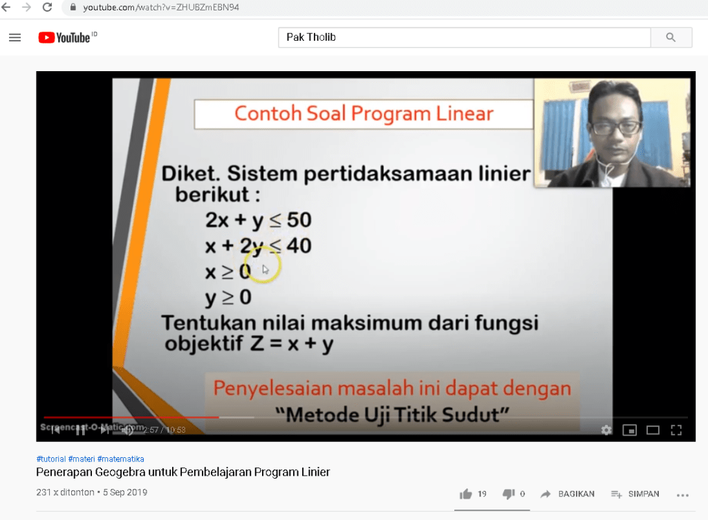 Aktifkan Youtube Saya. MAN 3 Jombang Aktifkan Youtube sebagai Sarana Pembelajaran