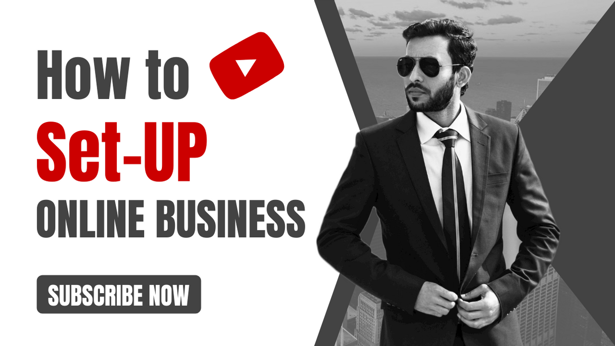 Intro Youtube Online. Set Up Business Intro YouTube Thumbnail