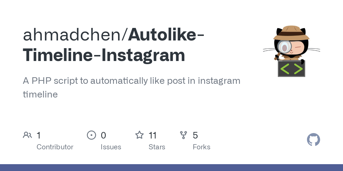 Auto Like Post Instagram. ahmadchen/Autolike-Timeline-Instagram: A PHP script to ...