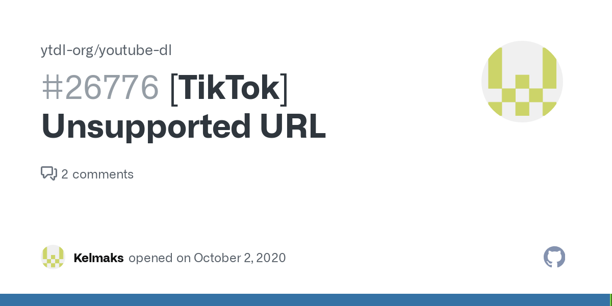 Apa Itu Url Custom Youtube. [TikTok] Unsupported URL · Issue #26776 · ytdl-org/youtube-dl