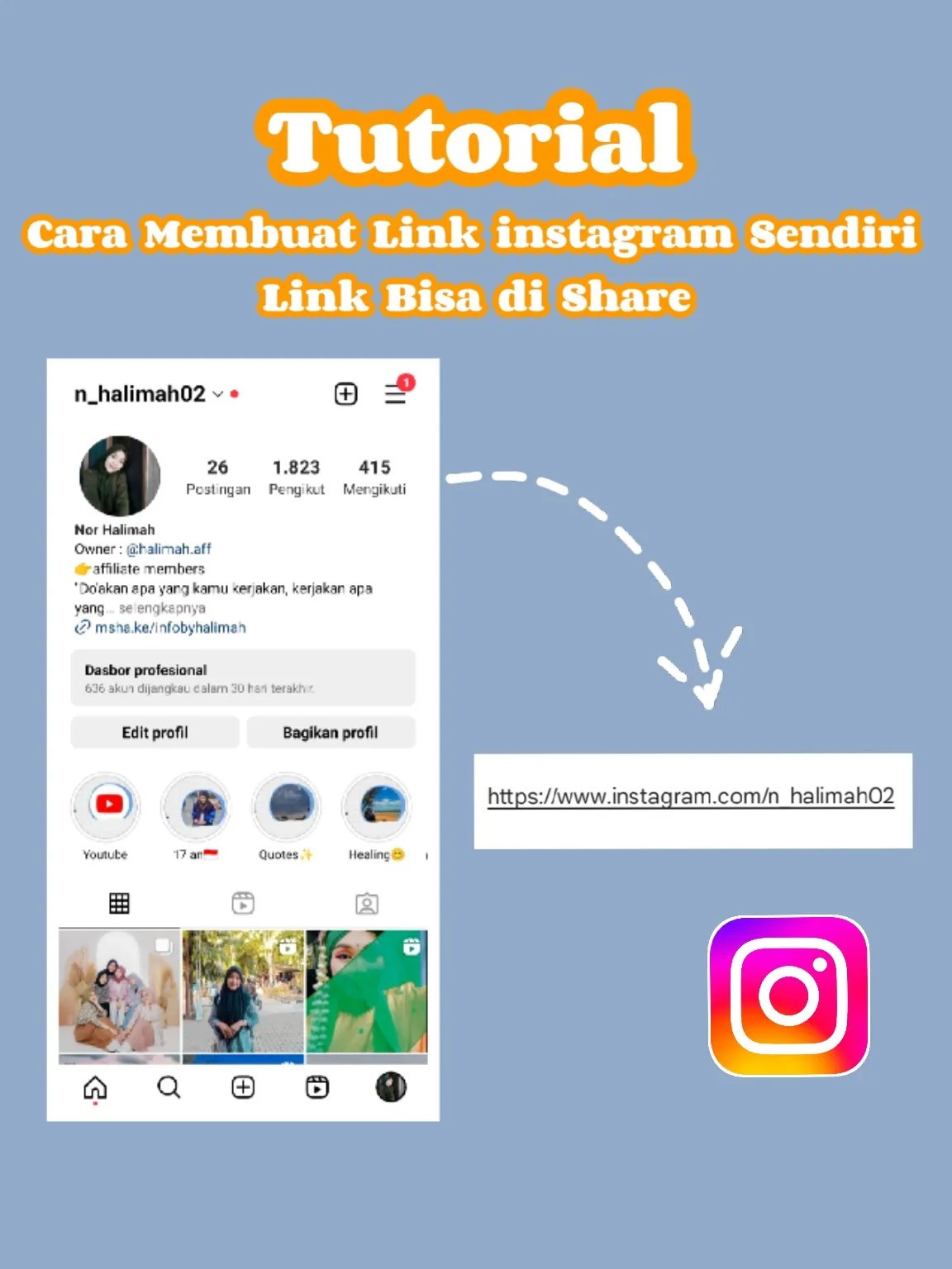 Cara Buat Link Instagram Sendiri. Cara Membuat Link Instagram Sendiri