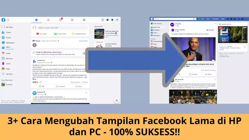 Tampilan Facebook Lama. 3+ Cara Mengubah Tampilan Facebook Lama Di HP Dan PC