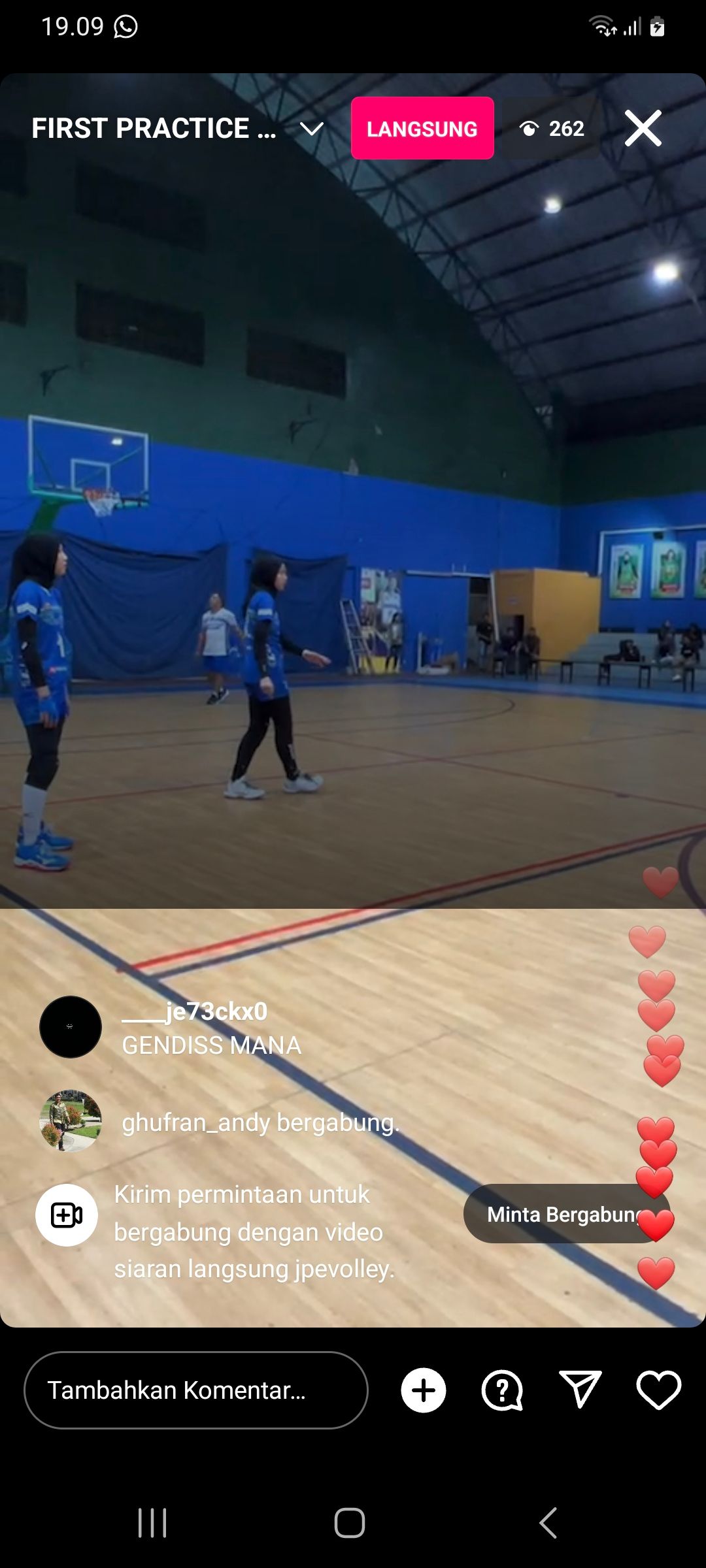 Nonton Live Ig. Layar gelap setengah saat nonton live ig