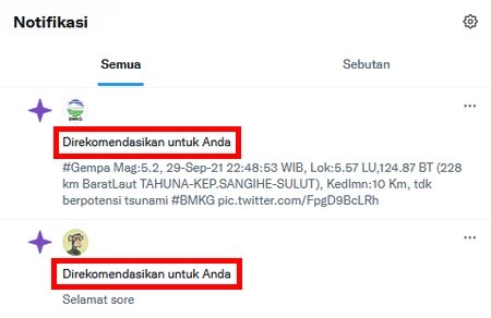 Cara Menghapus Rekomendasi Twitter. Cara Nonaktifkan Notifikasi Rekomendasi dari Twitter