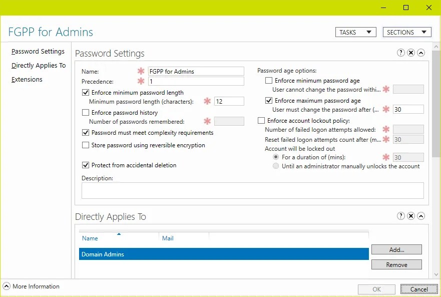 Ig Tools View. How to check Active Directory password policy