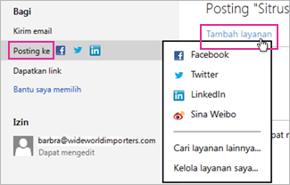 Cara Membuat Power Twitter. Memposting presentasi ke Facebook, Twitter, atau jejaring sosial