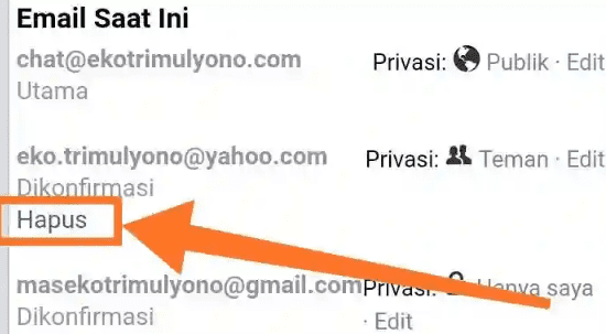 Cara Menghapus Email Utama Di Facebook. √ Cara Menghapus Email Utama Di FB