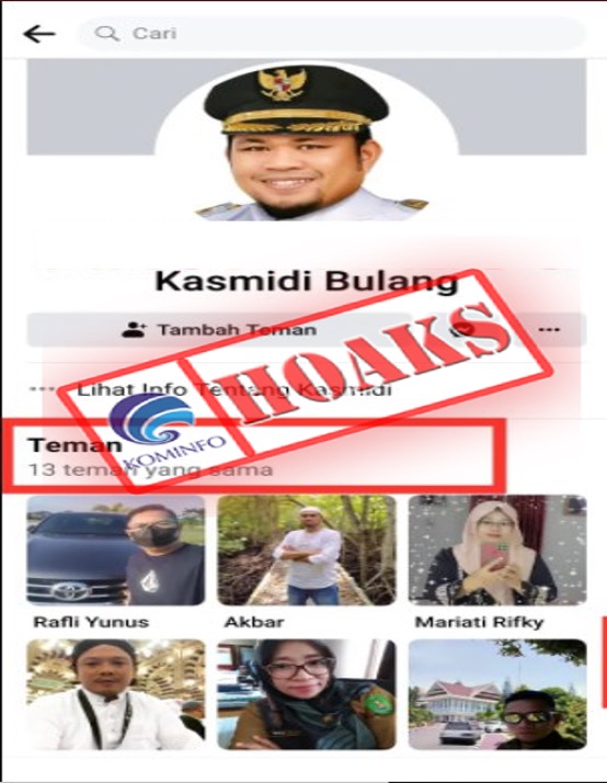 Kode Facebook 6 Digit. [HOAKS] Akun Facebook Wakil Bupati Kutai Timur Kasmidi Bulang