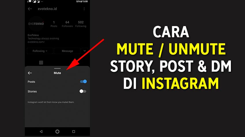 Cara Unmute Post Ig. 3+ Cara Mute Story, Postingan & DM di Instagram dan Cara Unmute