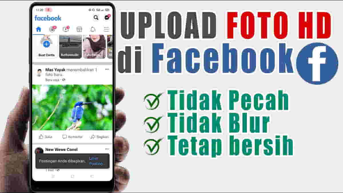 Cara Mengunggah Foto Di Fb. Cara Upload Foto Agar Tidak Pecah di Facebook dan Tetap HD