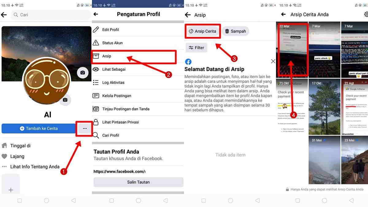 Cara Mengaktifkan Cerita Di Fb. Cara Melihat Arsip Cerita di FB dengan Cepat dan Mudah