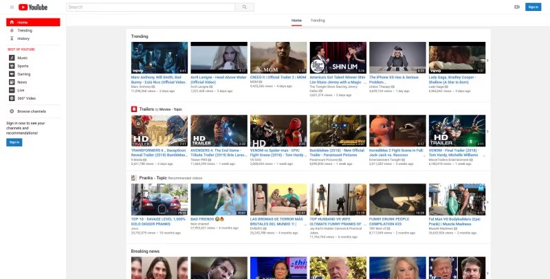 Youtube Tampilan Desktop. Tampilan YouTube Desktop Versi Classic akan Dihapus Maret 2020