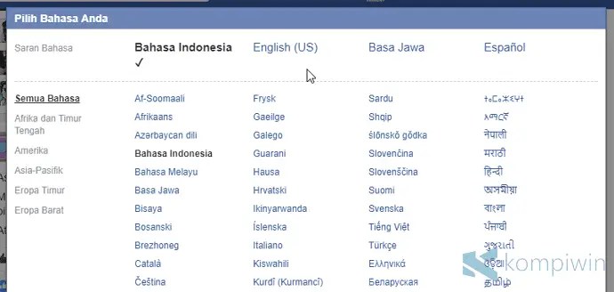 Cara Merubah Bahasa Android Menjadi Bahasa Sunda. Cara Mengubah Bahasa di Facebook Jadi Sunda, Jawa, Inggris di