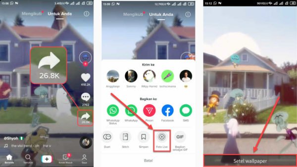 Cara Membuat Live Wallpaper Dari Tiktok. Cara Membuat Video TikTok Jadi Wallpaper HP Dengan Mudah