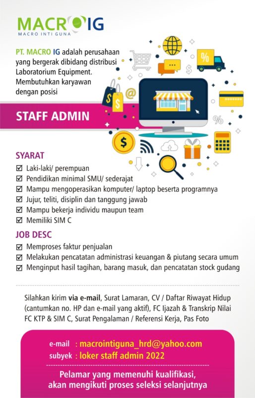 Id Ig Adalah. Lowongan Kerja Staff Admin di PT. MACRO IG