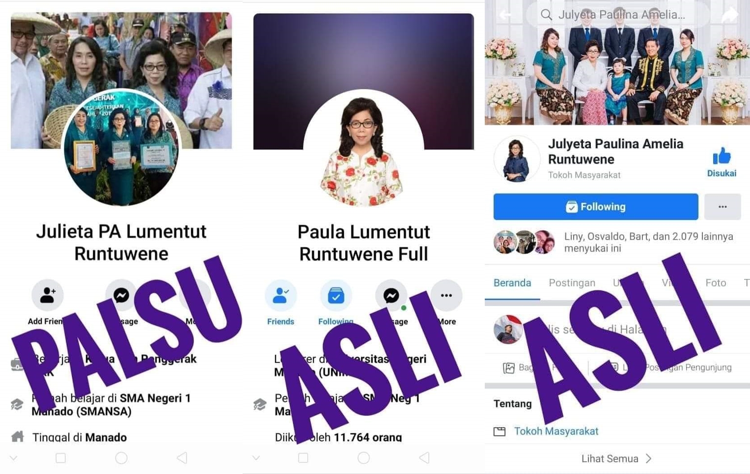 Cara Melaporkan Facebook Palsu. Awas, Ada Akun Facebook Palsu Catut Nama Ketua TP PKK Kota