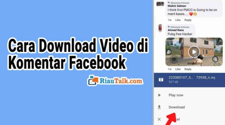 Cara Download Video Di Komentar Facebook. Cara Download Video di Komentar Facebook Langsung ke Memori